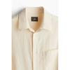 H M Lyocell Blend sHirt Regular Fit ligHt Beige