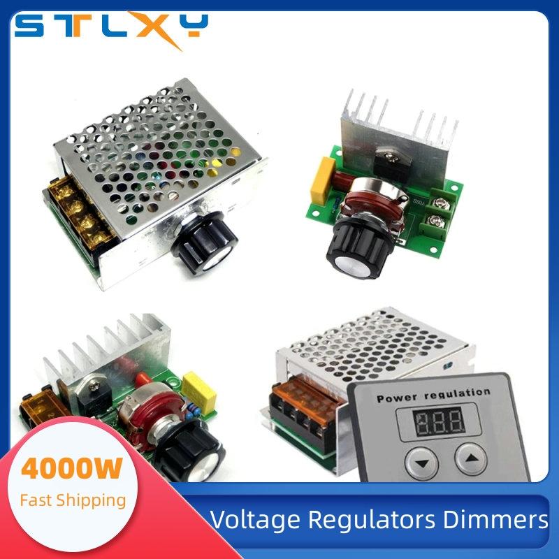 4000W 220V High Power Voltage Regulators SCR Speed Controller Electronic Voltage Regulator Governor Thermostat HR