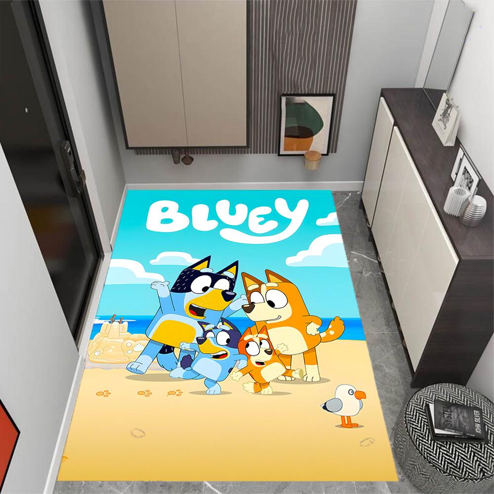 Bluey's Bus Adventure Floor Rug Office Rug Suitable for Outdoor Kitchen Bedrooms Decorate room Anti-slip Rug Decorate Offices