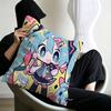 Classic Game Pillow Case Sofa Living Room Bedroom Headboard Backrest Cushion Square Cushion H-Hatsune Girl M-Miku Nap Time