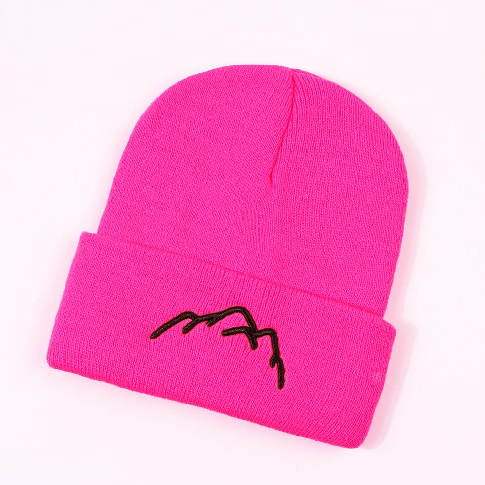 Hat Exquisite Simplicity Mountain Embroidery Unisex Warm Hatsbeanie Knitted