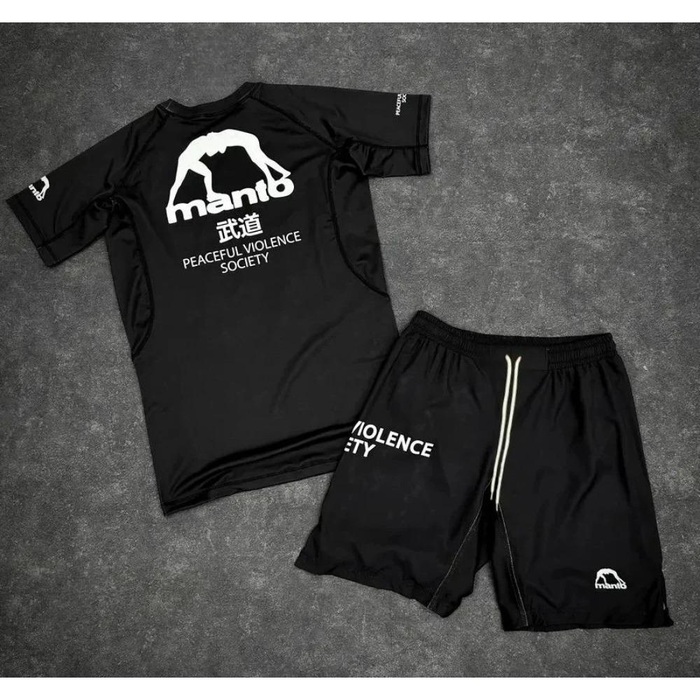 Letters Printed Kids T-shirt and Shorts 2 Piece Set Summer Casual Outfit for Boys and Girls Kids Clothing