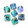 Natural Abalone Shell Cushion Cabochon Lot, Iridescent Multi Color Loose Gemstone for Jewelry Making