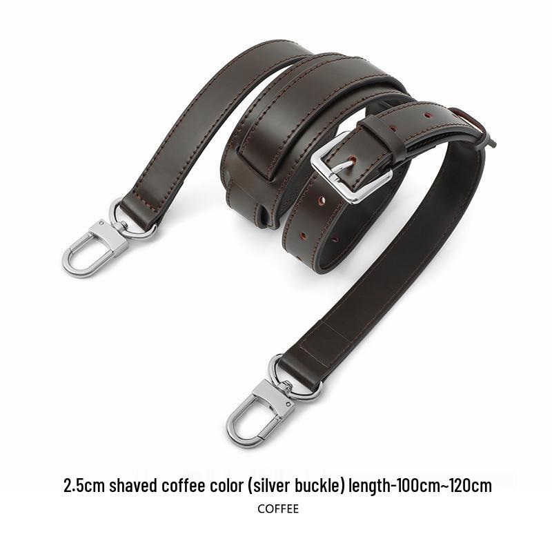 Ma Huang Shi A-54 Coffee Color Adjustable Cowhide Shoulder Strap Women's Crossbody Bag