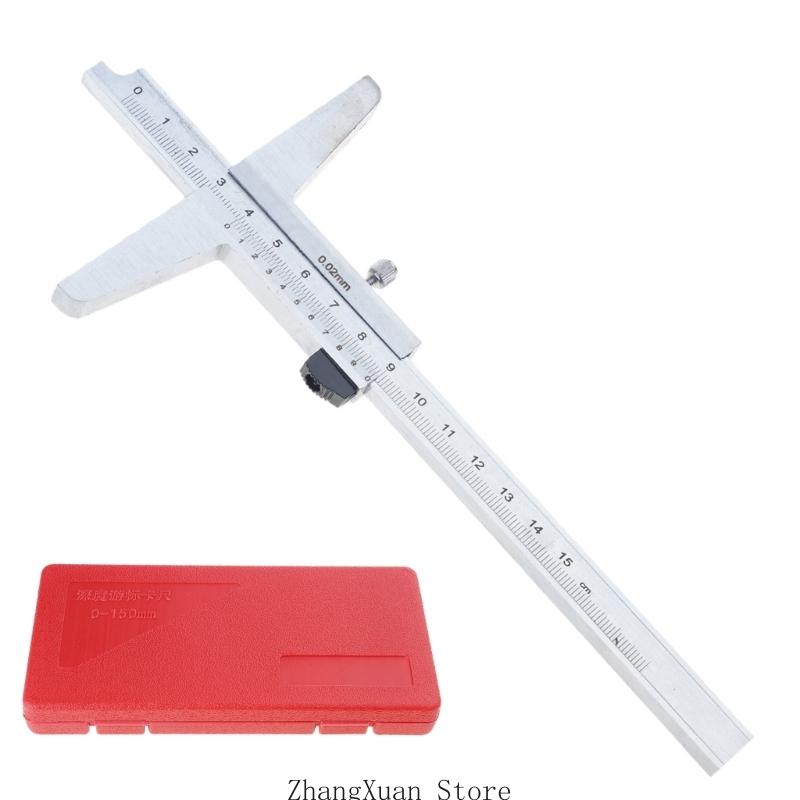 0-150mm Vernier Caliper Portable Depth Vernier Caliper Measuring Tool Micrometer 3XUF CN