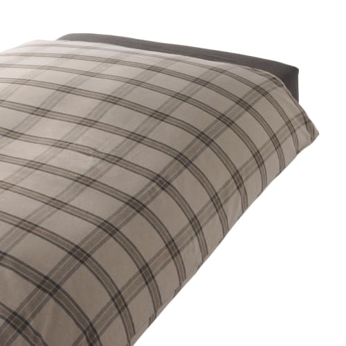 

MUJI MUJI Cotton Flannel Duvet Cover Dark Brown Check Queen Size 83346690 for 210 x 210cm