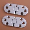 2pcs 70 X 30mm Silver Zinc Alloy Marine Hatch Door Hinge 180 Degree Flush Mount for Boat RV
