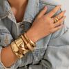 ins exaggerated smooth open hug bracelet, personalized street shot sweet and cool winding Bracelet jewelry