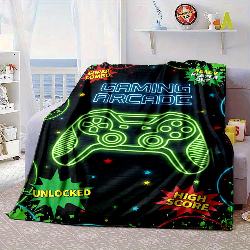 Gaming Neon Future Blanket Flannel Blanket Throw Blanket Sofa Cover Blanket Soft Premium Blanket Picnic Blanket Tv Blanket Gifts
