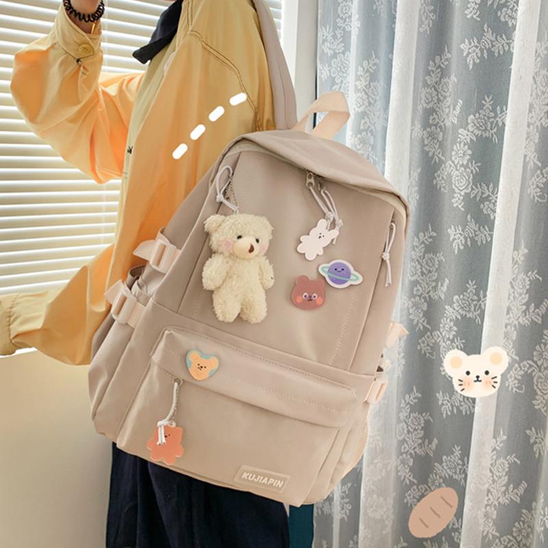 Rucksack Leichtgewicht Mädchen Große Kapazität Süßer Lässiger Rucksack Grundschule Reise Schule Sekundarstufe Koreanischer Rucksack