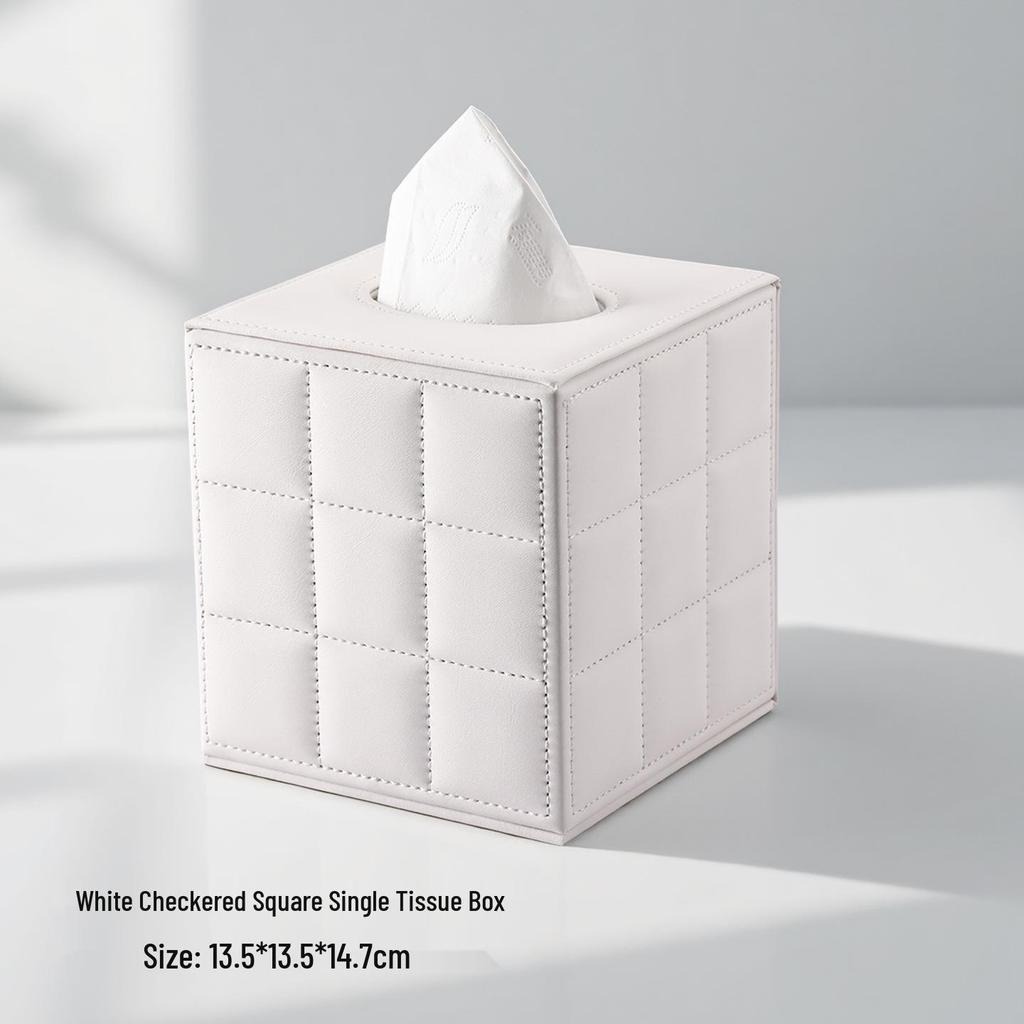 Premium Leather Tissue Box for Living Room, Coffee Table, Home, Hotel, or Restaurant - Stylish and High-Quality