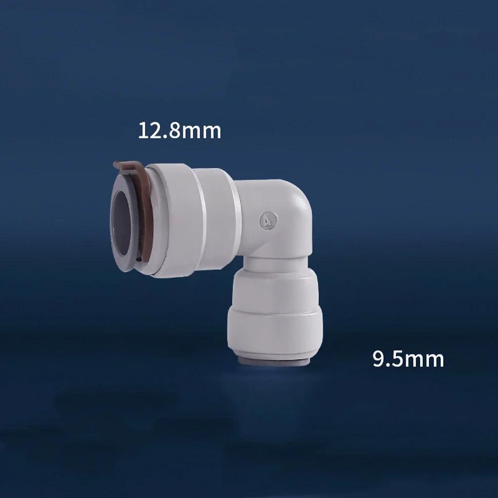 Ajuste 3/8" 1/2" DE X 3/8" Tubo Cotovelo Reto T Conector Rápido de Encaixe POM para Aquário Sistema de Osmose Reversa Filtro de Água RO