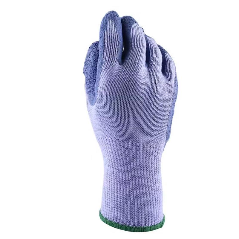 Hanshield Polyester Cotton Latex Wrinkle Coated Work Gloves