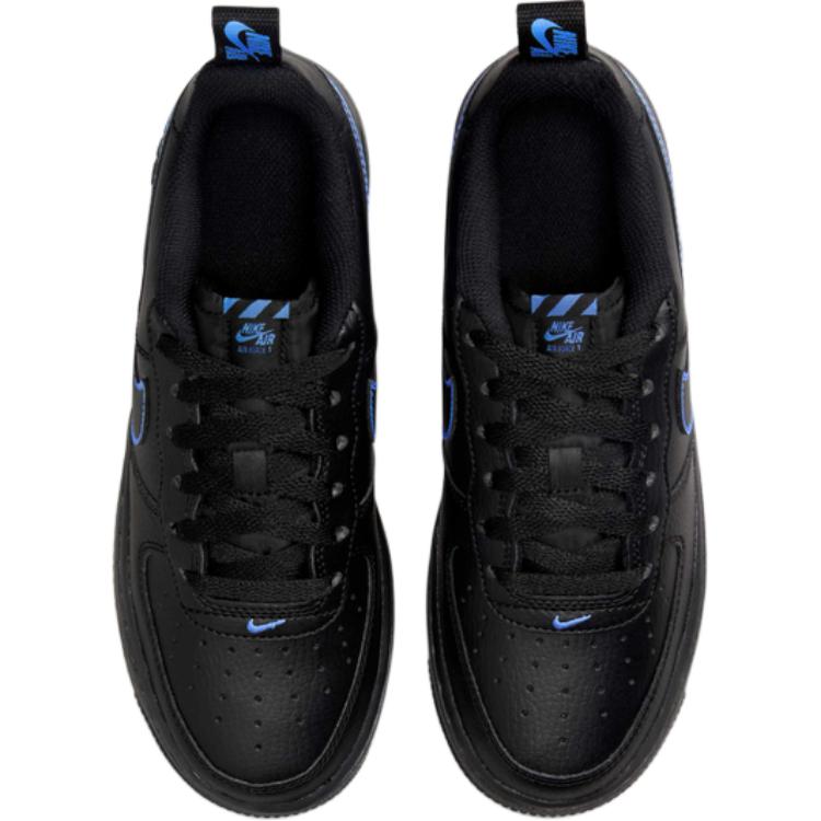 Nike Air Force 1 LV8 Freizeit Schwarz Universitätsblau IB2883-001