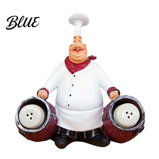 Resin Chef Statue Figurine Countertop Table Decoration