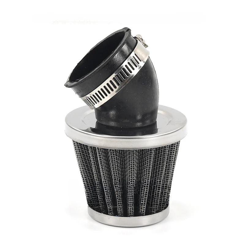 Motorcycle Scooter Air Filter 35mm 38mm 42mm 45mm 48mm 50mm Bend Elbow Neck Motor Air Filter Cleaner for 50cc 110cc 125cc 140cc