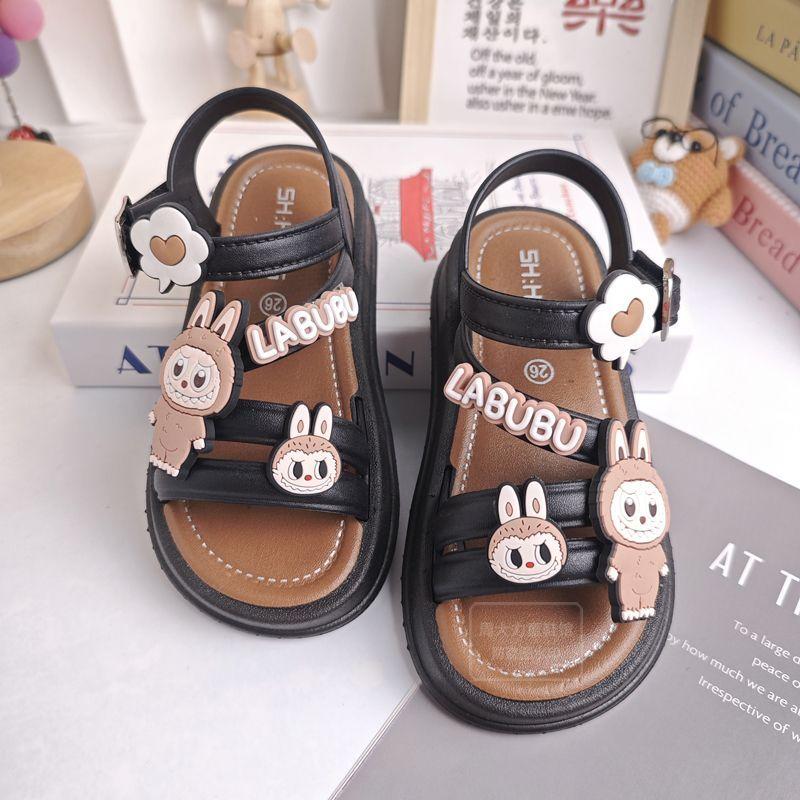 Summer Girls' Sandals, Soft-soled Children's Open-toe Fashion Princess Shoes