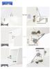 Tatami Dressing Table Hydraulic Gas Spring with Telescopic Flip-up/Flip-down Doors and Damping Buffer.