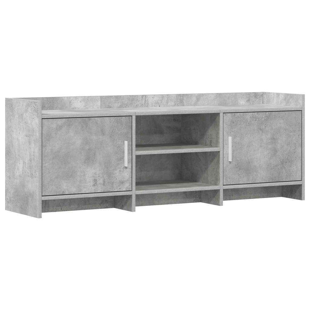 TV Cabinet 130 x 33 x 47 cm Concrete Grey Particleboard