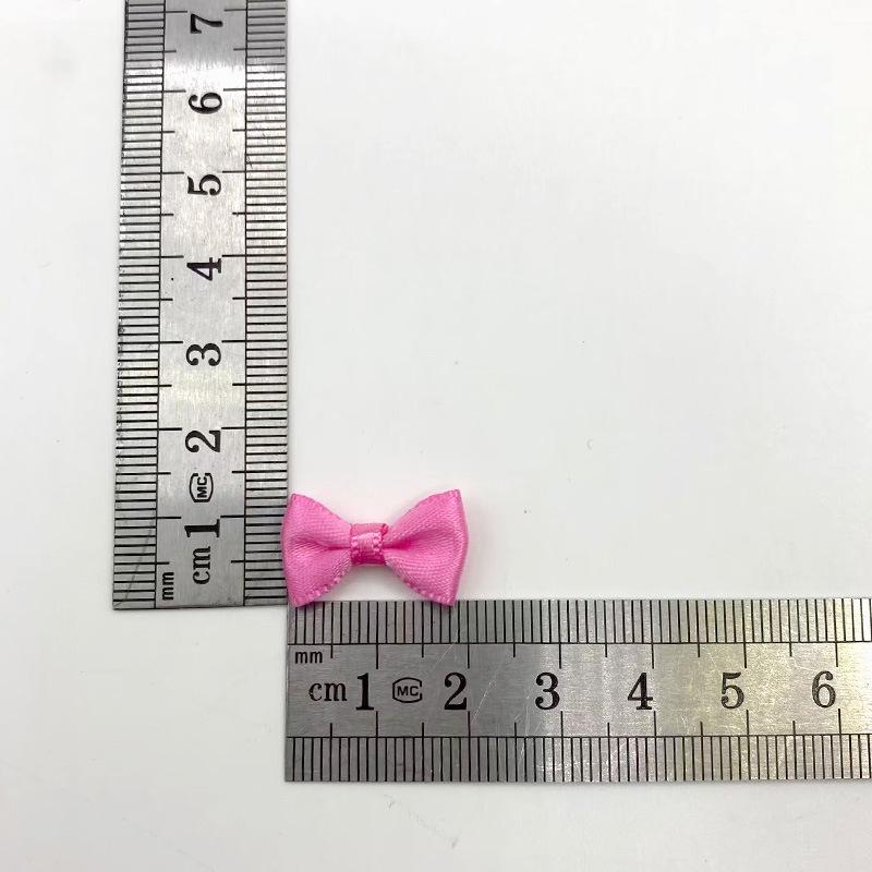 2cm Handmade Mini Cotton Bows for DIY Clothing & Doll Accessories