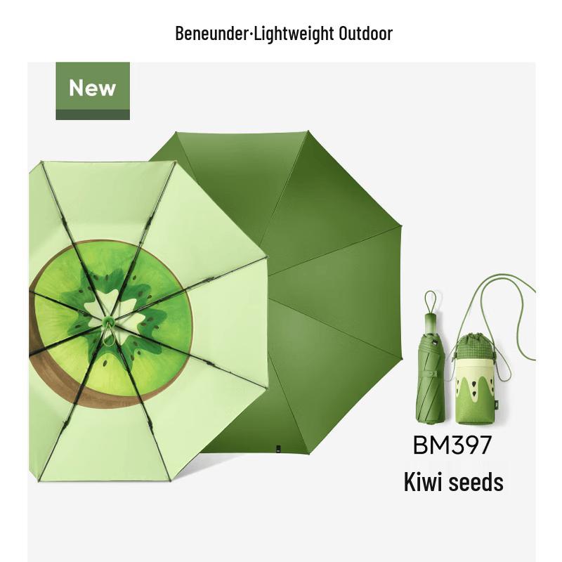 Banana Under 3-Fold Portable UV Sun & Rain Umbrella
