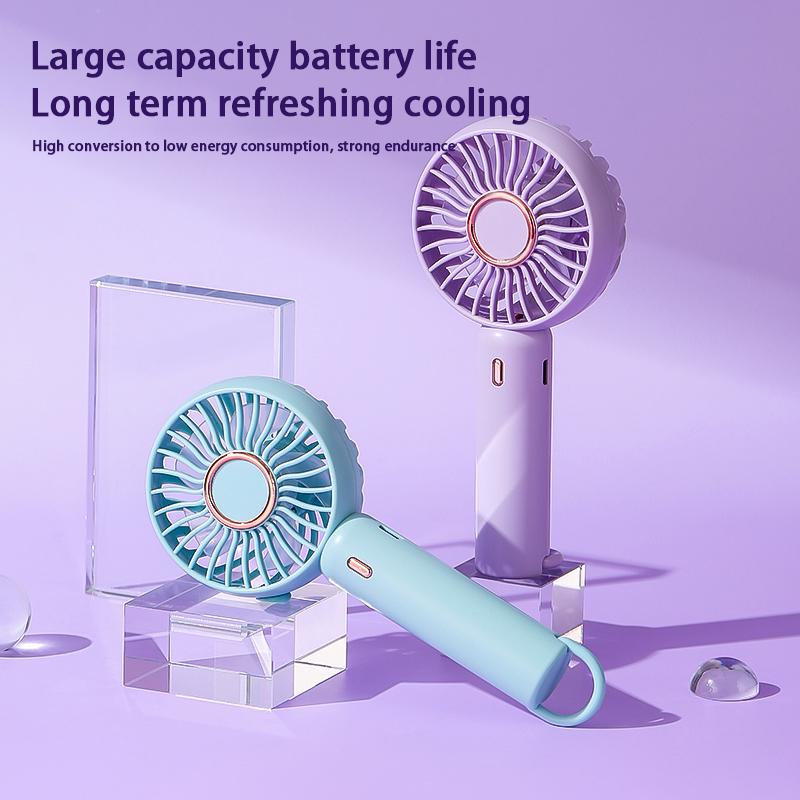 New F70 Mini USB Rechargeable Handheld Fan, Portable Desktop Pocket Fan for Bedside, Travel Outdoor
