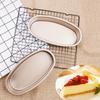 Kohlenstoffstahl Oval geformte Toastform Käsekuchenform Brotform Kuchenform Backwerkzeug Kastenform