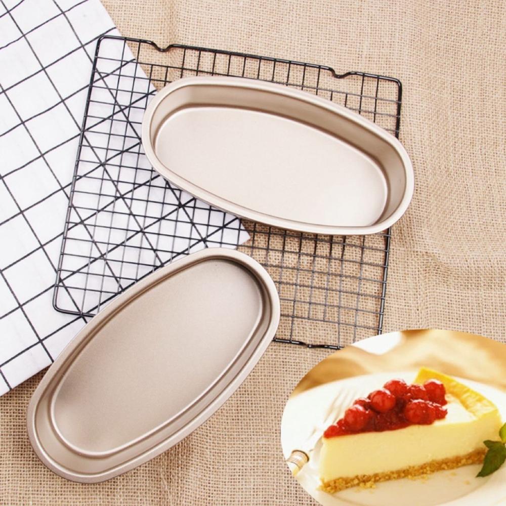 Kohlenstoffstahl Oval geformte Toastform Käsekuchenform Brotform Kuchenform Backwerkzeug Kastenform