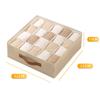 Fabric Foldable Storage Box With Dividers For Wardrobe Organization And Clothing Storage