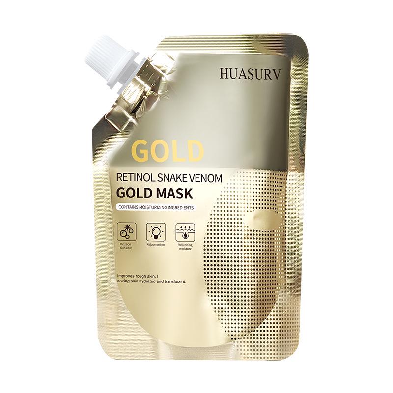 Retinol & Snake Venom Peptide Gold Hydrating Mask for Moisturizing and Nourishing Skincare