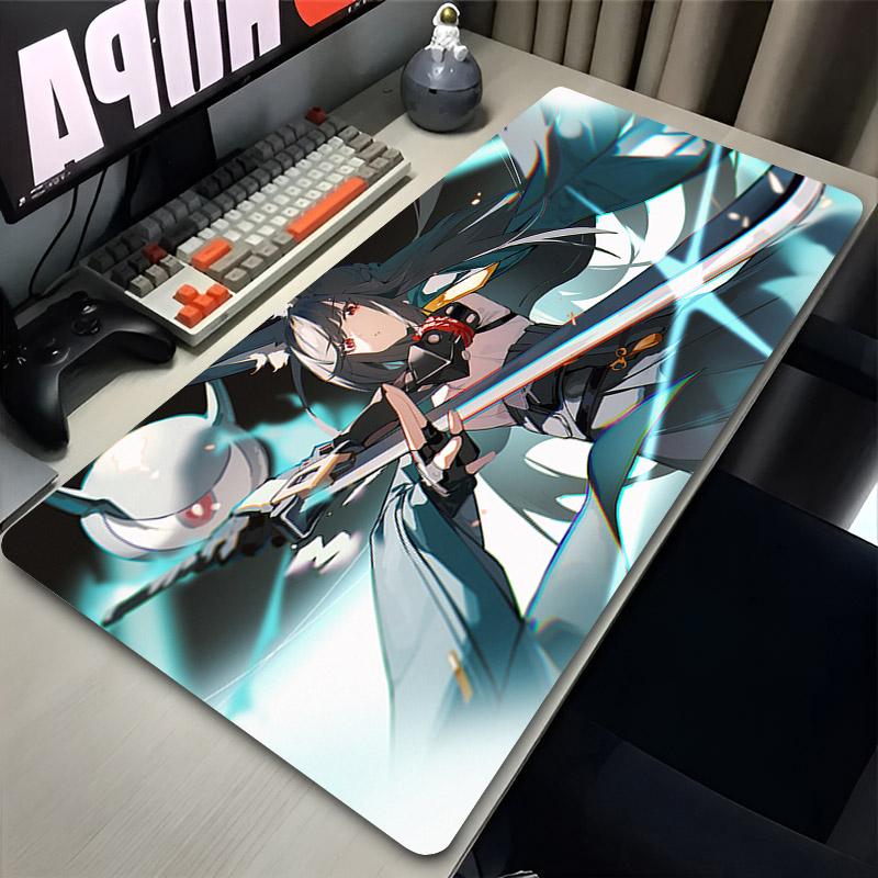 Zenless Zone Zero Hoshimi Miyabi Podložka pod myš Herní příslušenství Podložka pod myš k počítači Anime ZZZ Podložky na klávesnici a do kanceláře Gumové podložky pod myš