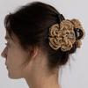 FLOWER CROCHET HAIR CLIP-2colors