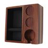 4 In 1 Wooden Coffee Knock Box Wood Coffee Grounds Container Box for Kitchen Canteen Western