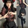 Chinesische Lolita Koch- & Dienstmädchenschürze Cosplay Cheongsam Kleid Set
