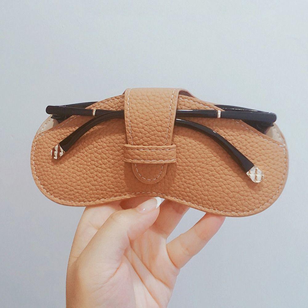 Anti Pressure PU Leather Protective Cover Spectacle Case Glasses Case Sunglasses Storage Bag