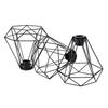 Geometric Black Pendant Light Shade Metal Edging Chandelier Home Art Chandelier Pendant Light for Living Room