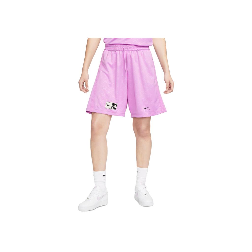 Nike SS23 High Basketball Series Solid Logo Quick-Dry Breathable Mesh Casual Sports Basketball Shorts Women shorts Light-Purple Red DX3949-532