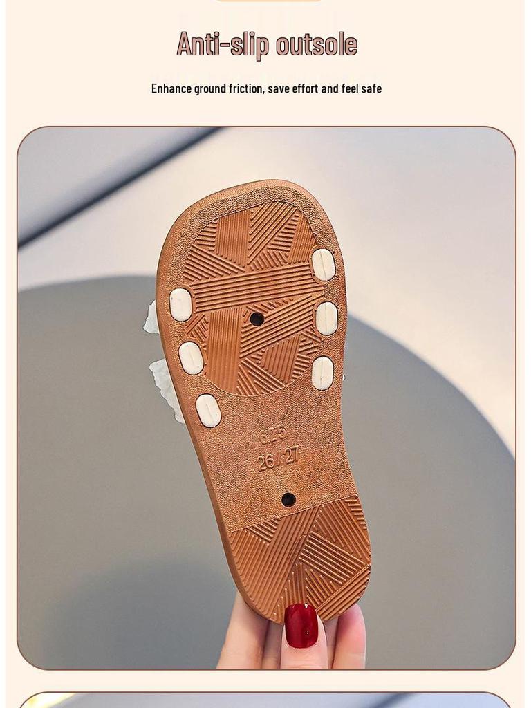 Girls' Summer Non-slip Breathable Outdoor Slip-on Shoes - Korean Fairy Princess Style