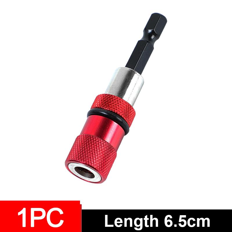 1/6x Hex Shank Magnetic Screwdriver Bit Holder Adjustable Screw Depth Extension Bar 1/4 Inch Power Drill DIY Tool Quick Release