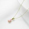 Versatile Personality and Temperament Zircon Necklace Simple Waterdrop Necklaces Fashion Age Reduction Colored Jewelry