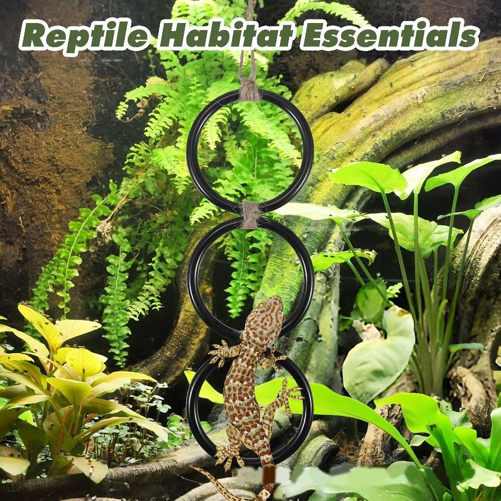 NEW Enrichment Toy Snake Climbing Rings Durable Easy to Clean Reptile Pet Interactive Ball Python Enrichment Snake Cage