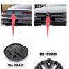 For VW Polo 2011 2012 2013 120mm 110mm Car Logo Emblem Hood Front Rear Tail Mark Rear Badge Replacement Accessories 6R0 853 600A