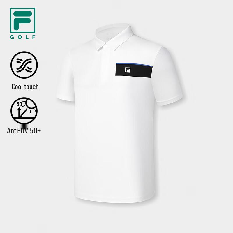 FILA Men's Knitted Short Sleeve Golf Polo Shirt