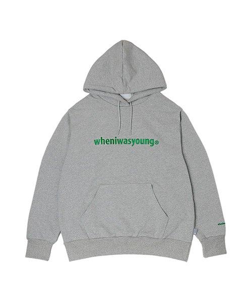 When I Was Young Signature Logo Hoodie (Gray) Gray/L