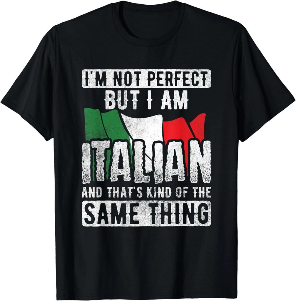 Non Perfetto Ma Italiano Stessa Cosa Bandiera Italiana T-Shirt Unisex Italiana