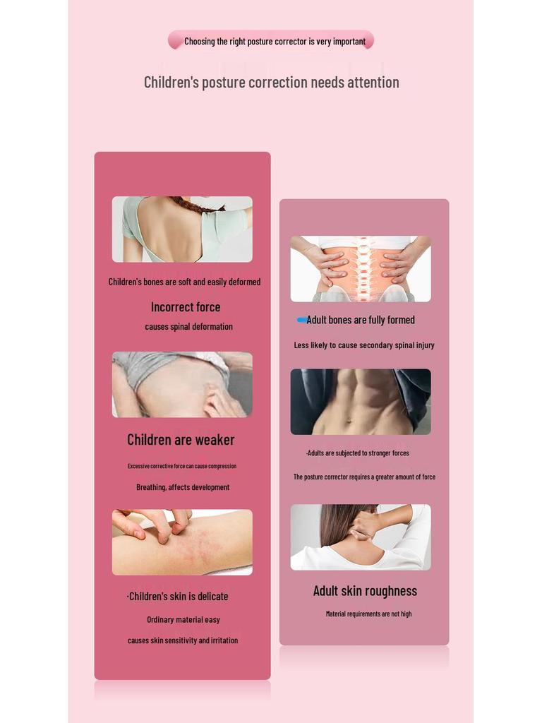 Children's Posture Corrector: Writing Aid & Back Straightening Strap for Scoliosis and Shoulder Alignment