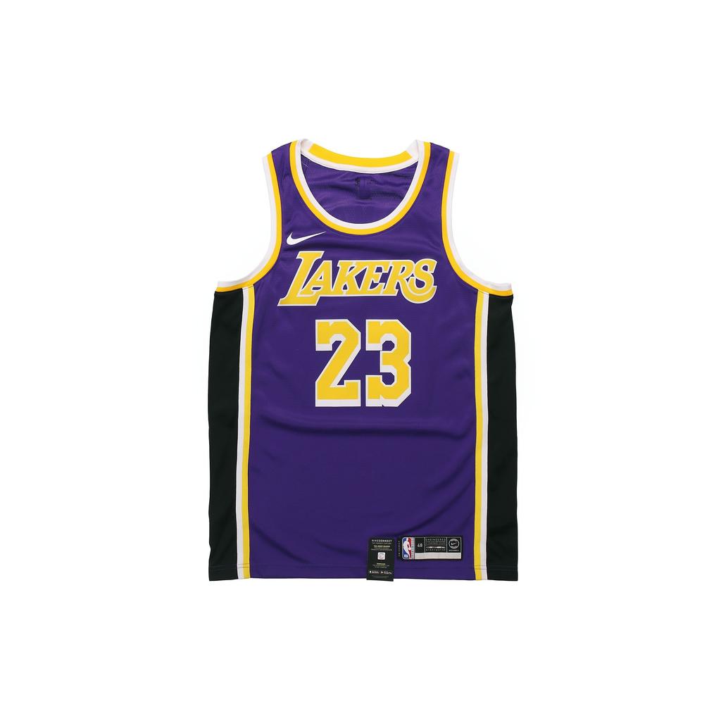 Nike NBA Lakers LeBron James 23 Fan Edition Pullover Crew Neck Jersey Men Sportswear Purple AA7097-514