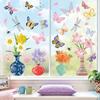 2026 New Spring Butterfly and Flower Electrostatic Window Stickers: Decorative Wall and Door Decals
