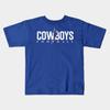 Boys Girls Soft Cotton Graphic Tees Cowboys Football Breathable Daily School Wear Kids T-Shirts