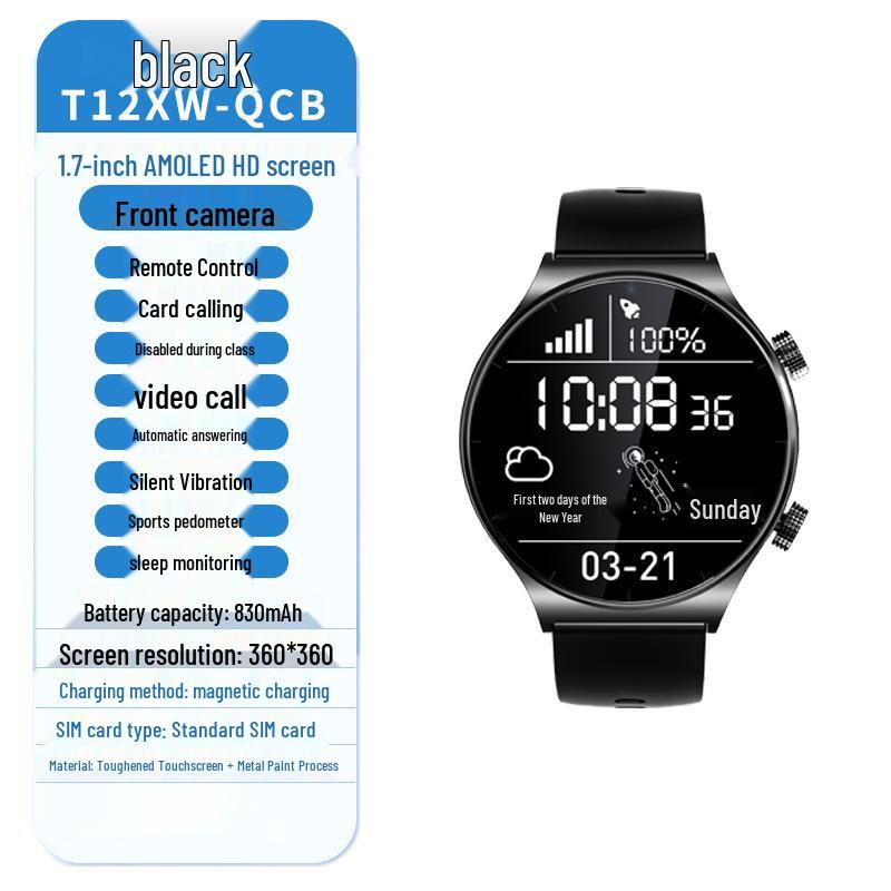 Middle School Student Smartwatch: Kids' Video, GPS, SIM Dual Call.